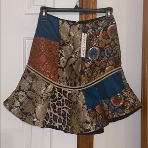 Alice + Olivia patchwork skirt size 0